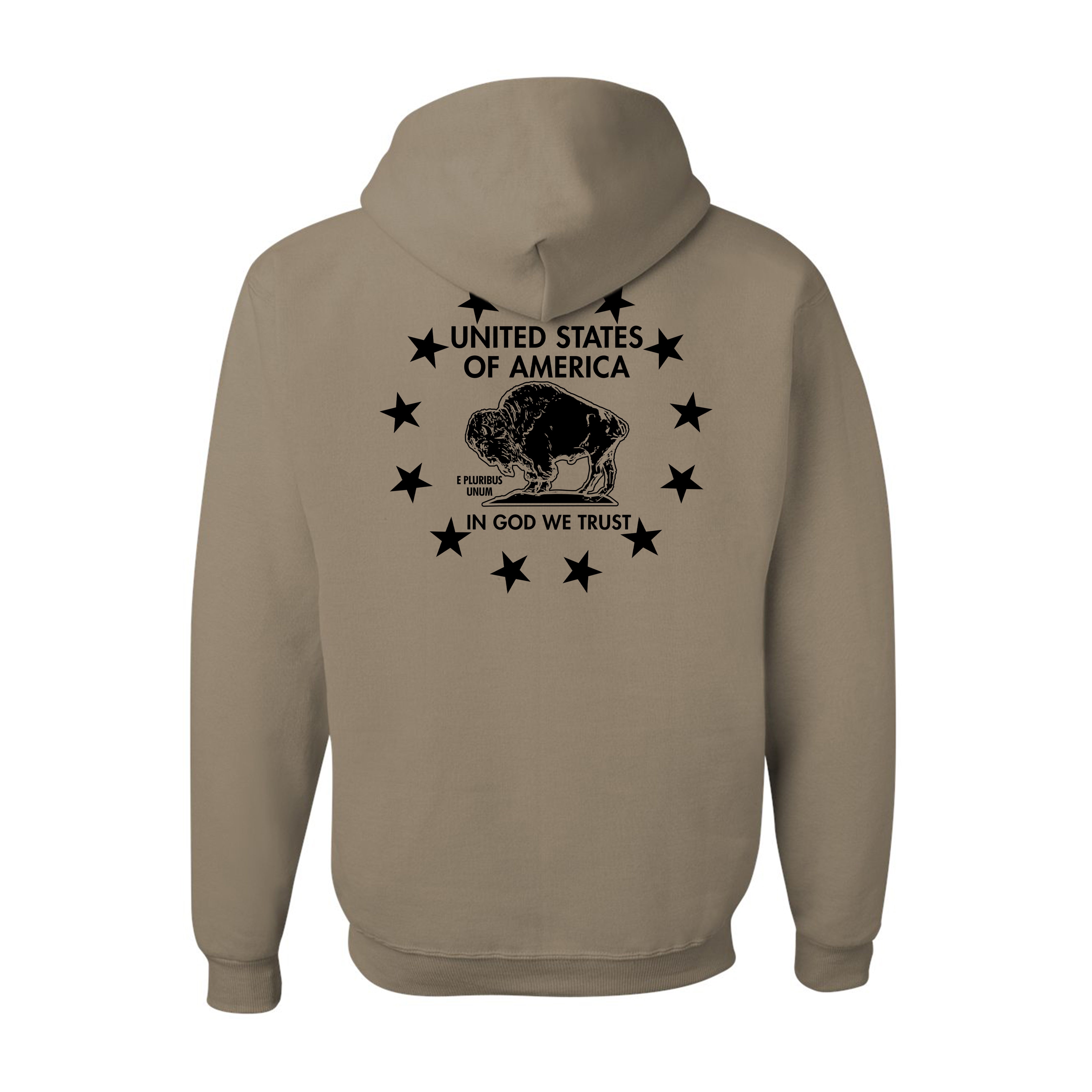 American Buffalo - Hooded Sweatshirt - Black