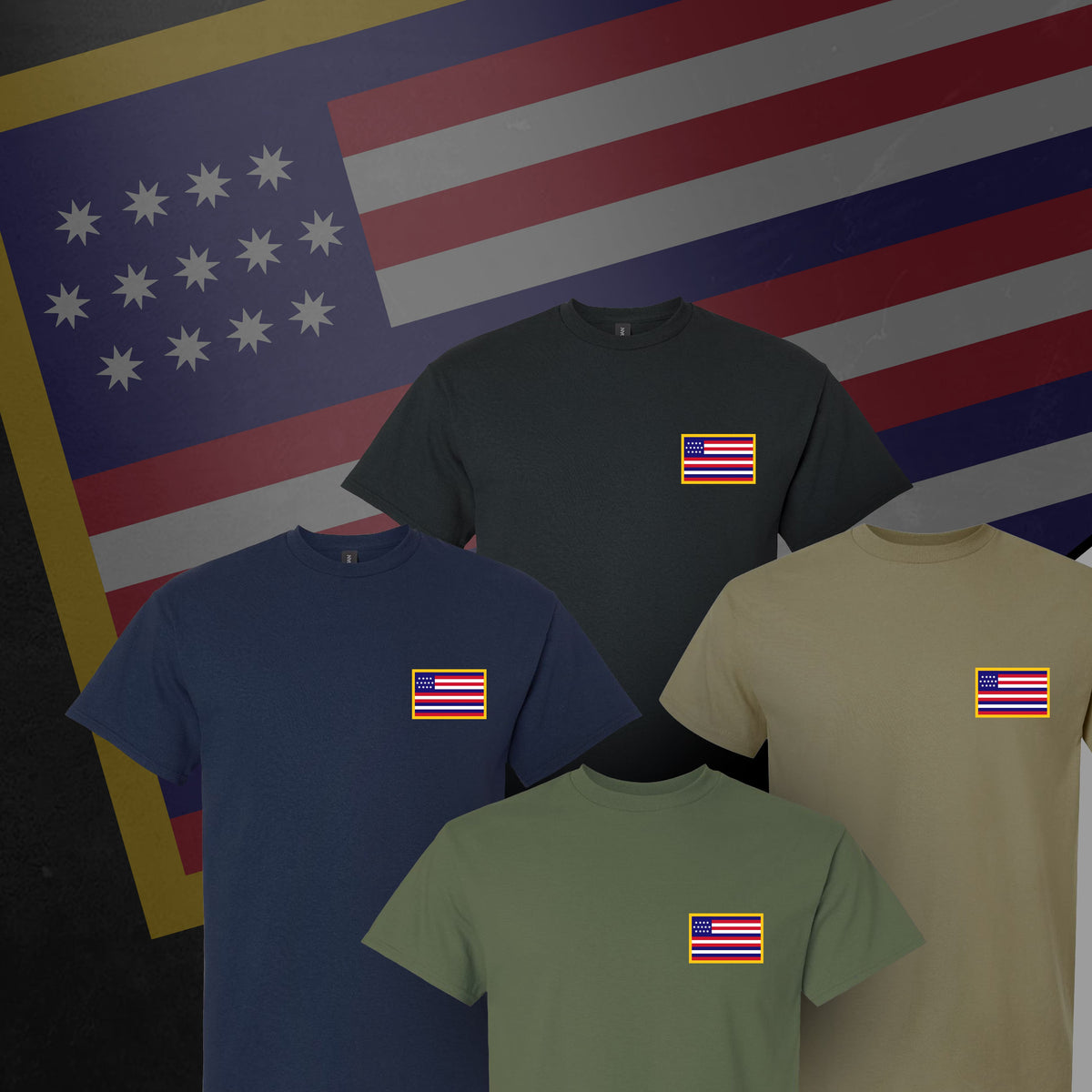 US History Of Defiance T-Shirt - Serapis Flag — Gadsden and Culpeper