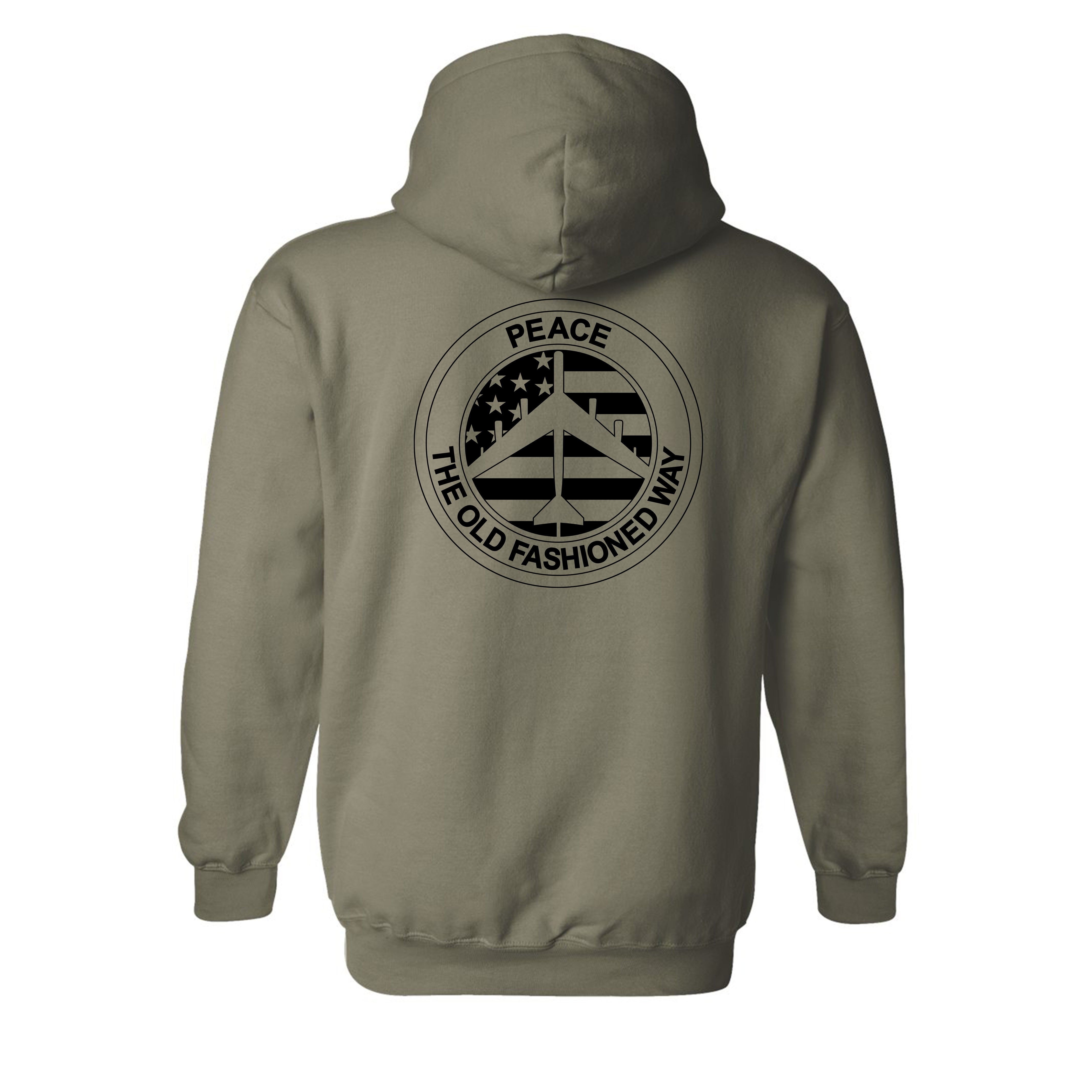 Peace The Old Fashioned Way Hooded Sweatshirts