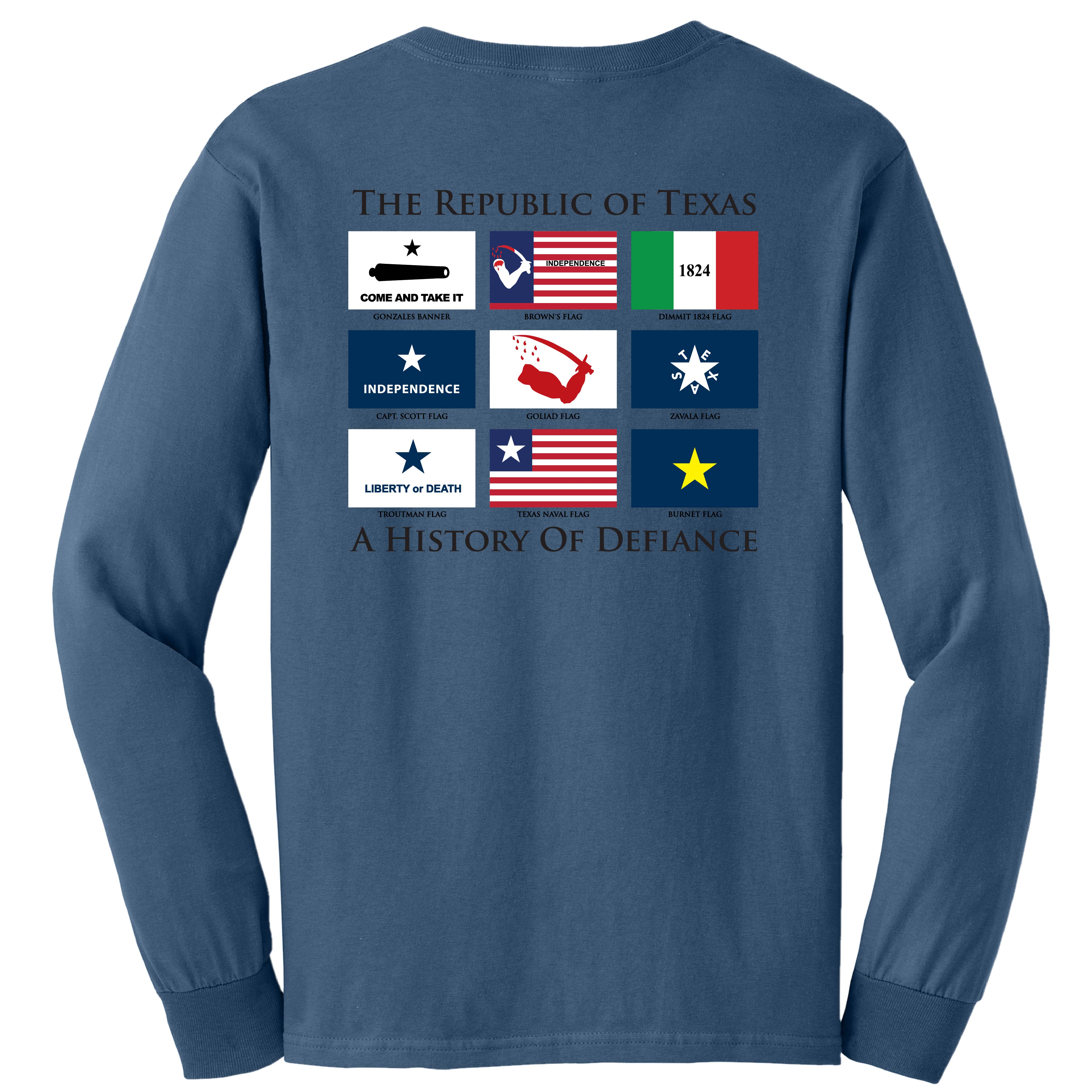 TEXAS - Flags Of Defiance Longsleeve T-Shirt
