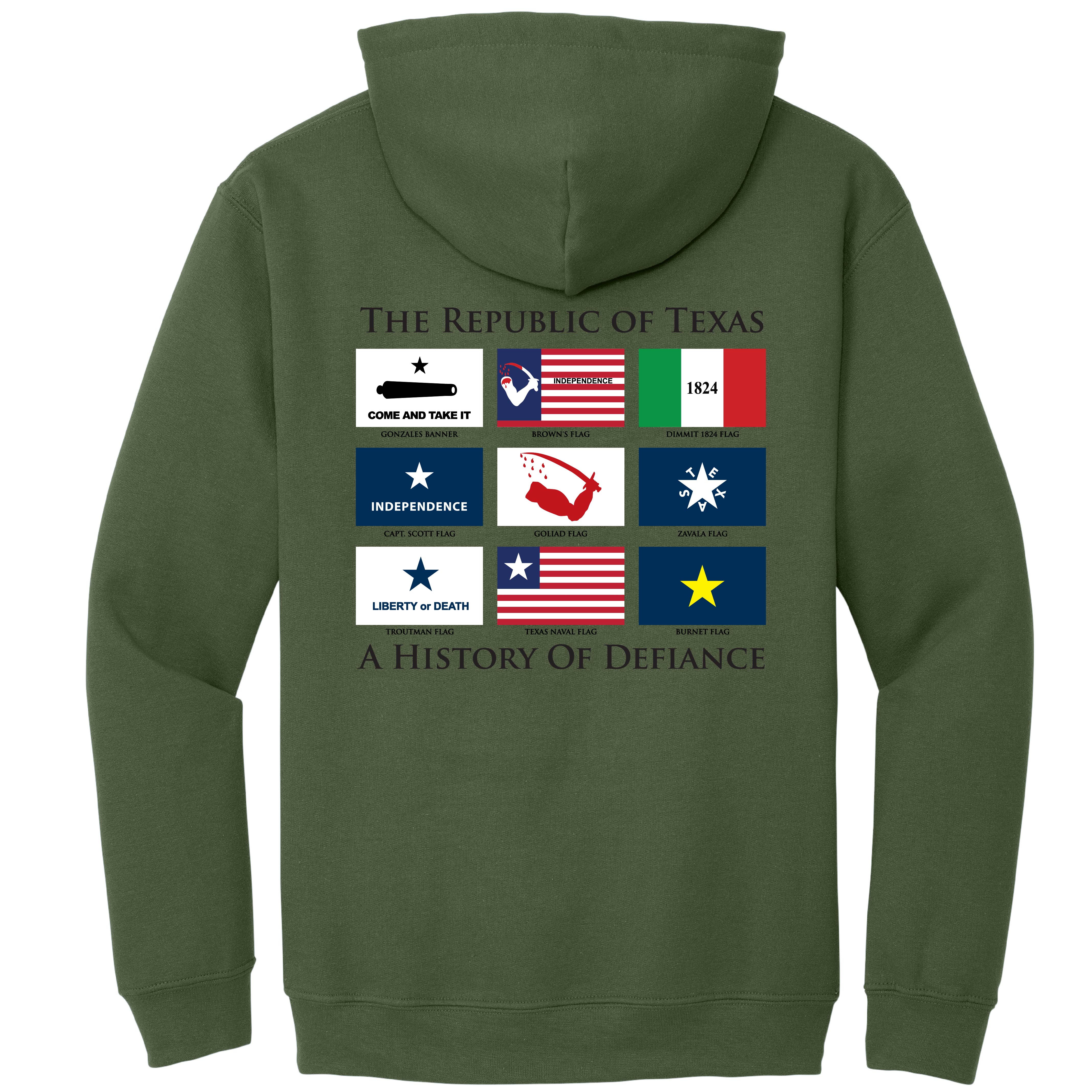 TEXAS - Flags Of Defiance Hooded Sweatshirt