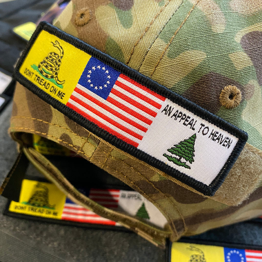 Three Flags Morale Patch  - Gadsden Betsy Appeal