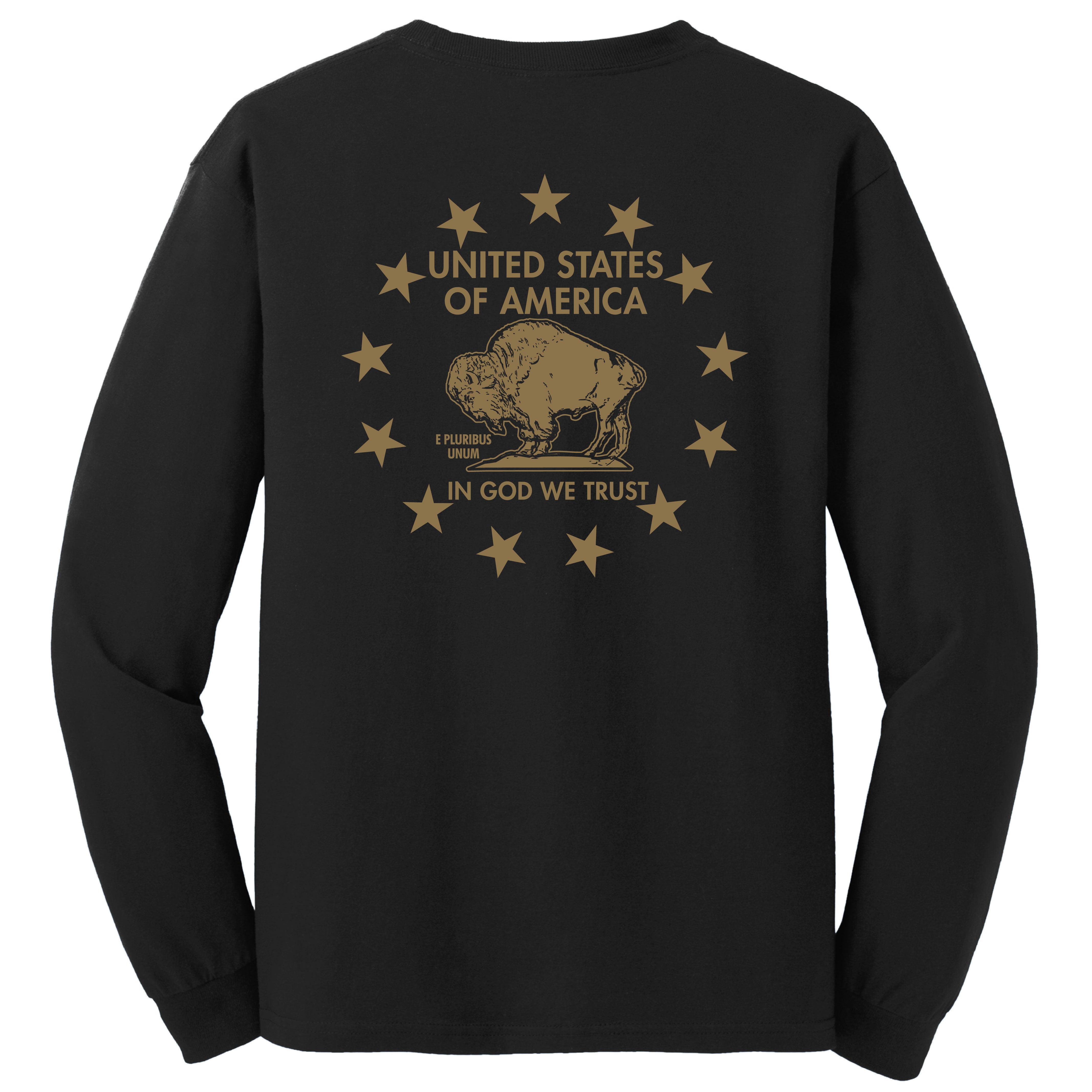 American Buffalo - God We Trust - Longsleeve T-Shirts