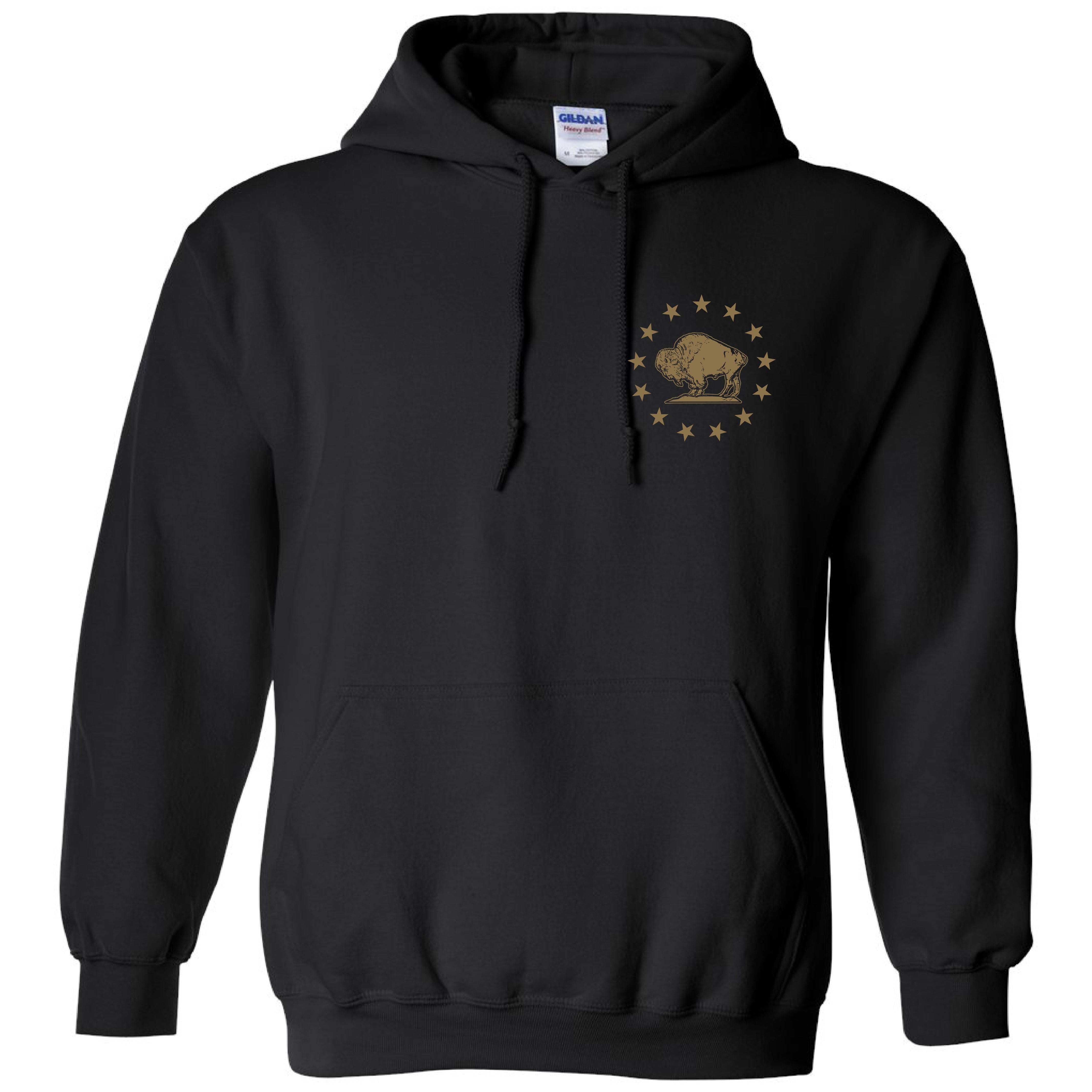 American Buffalo - Hooded Sweatshirt - Black