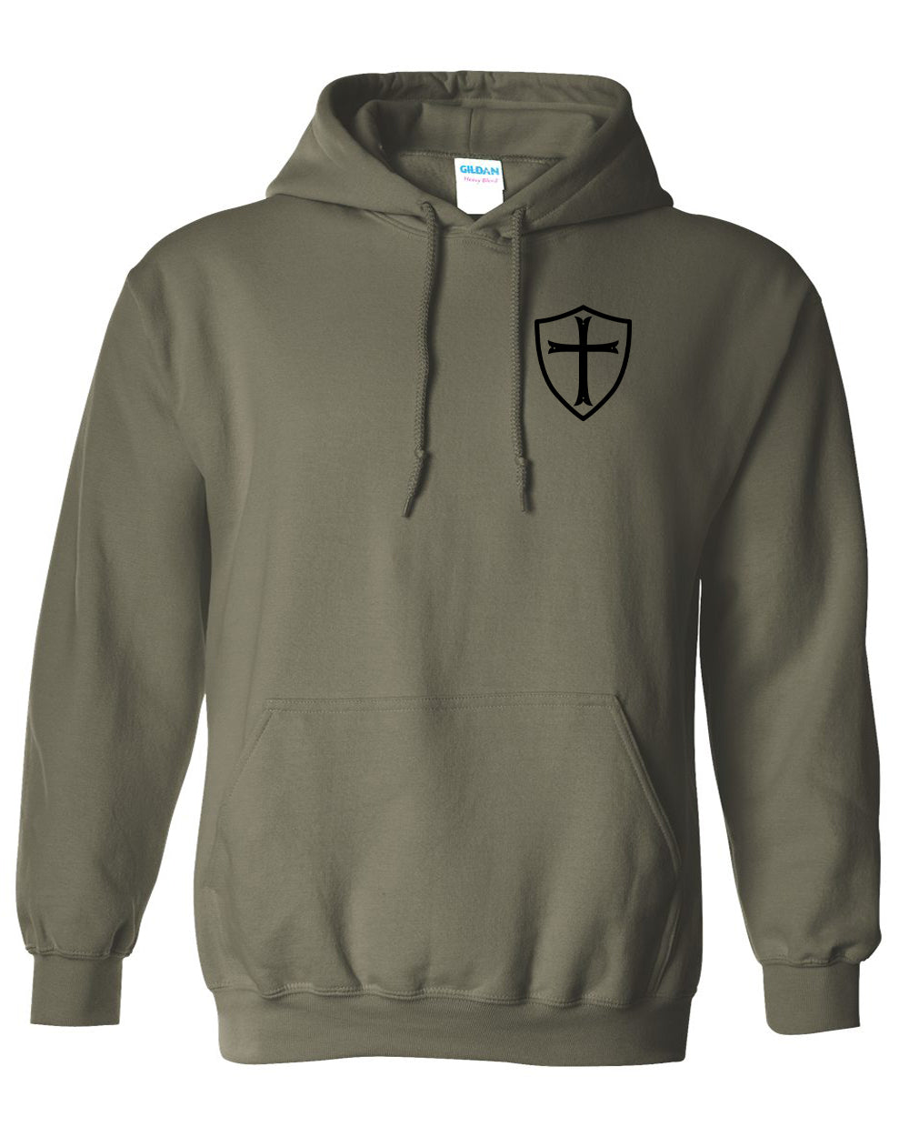 Crusader Cross Hooded Sweatshirts