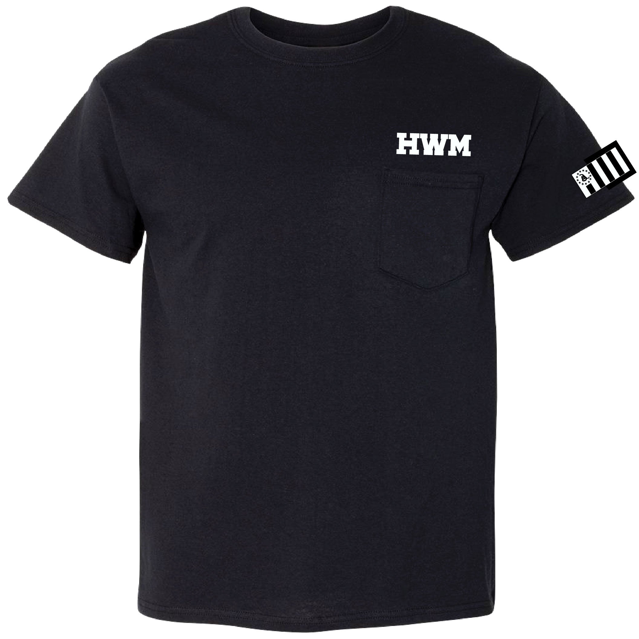 Hard Work Matters T-Shirt w/Pocket  - Black