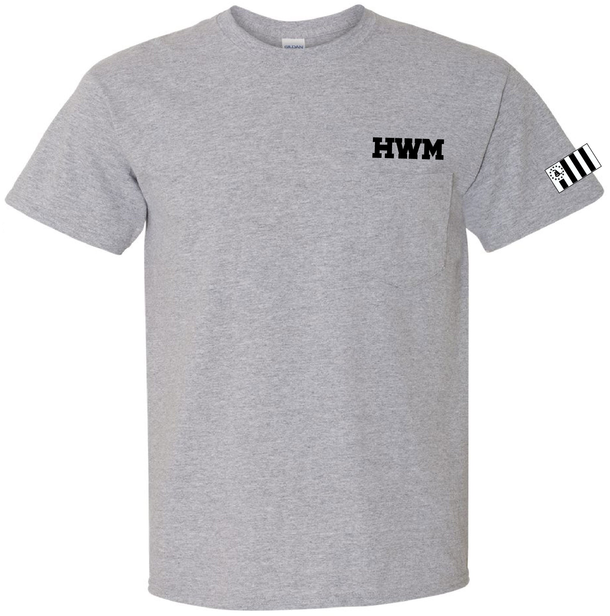 Hard Work Matters T-Shirt w/Pocket  - Sport Grey