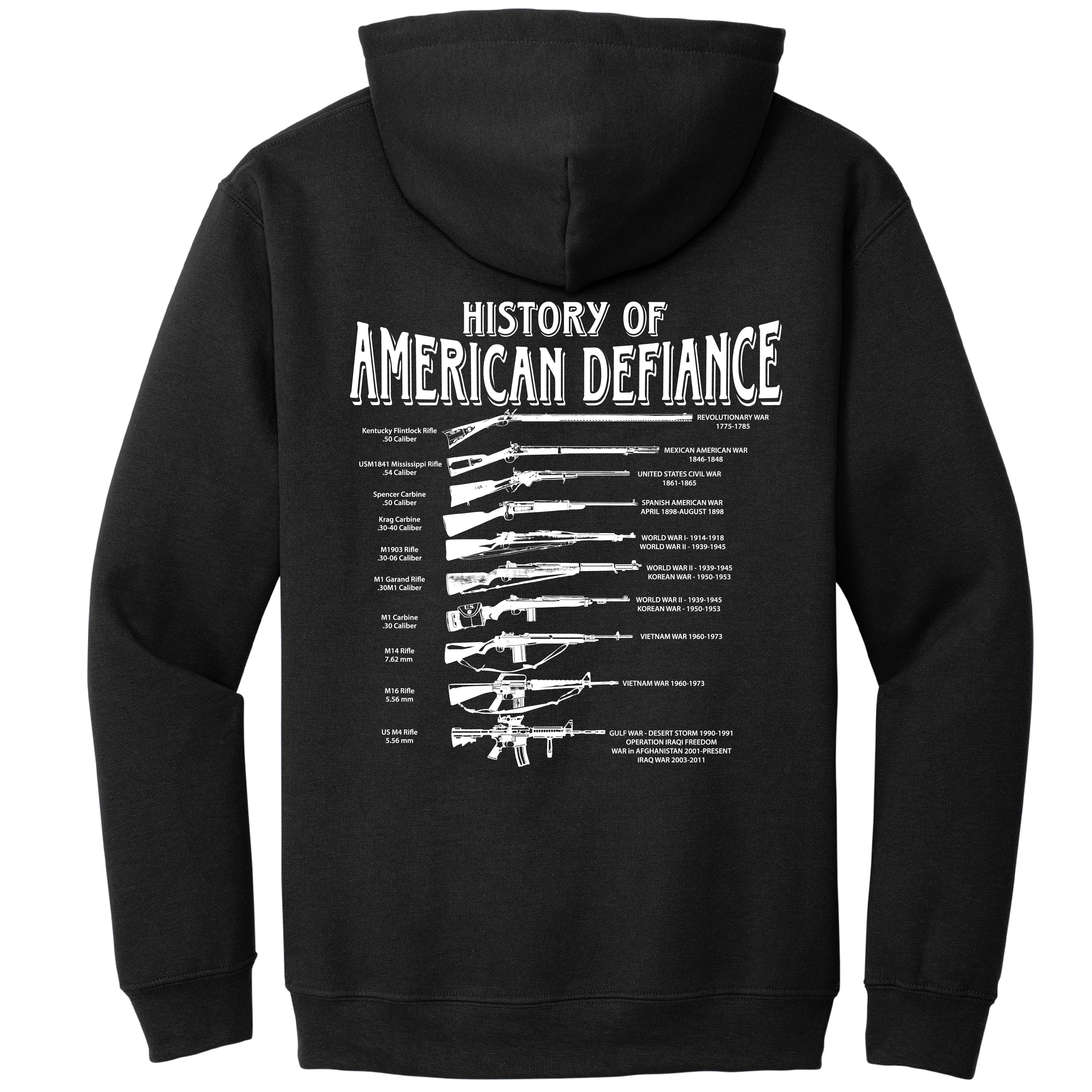 Historical Rifle Black Hooded Sweatshirt - Black