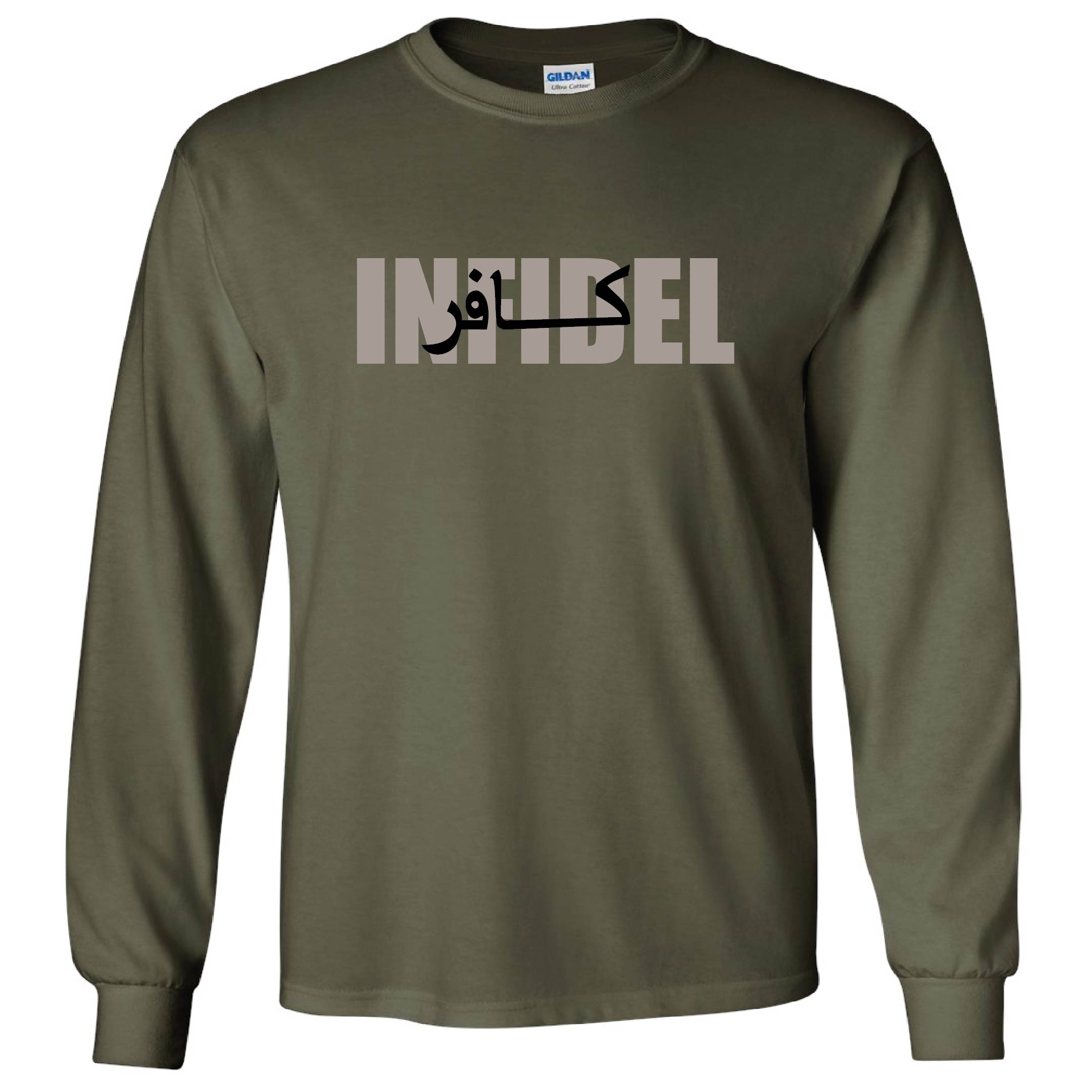Military Green INFIDEL Longsleeve Shirt