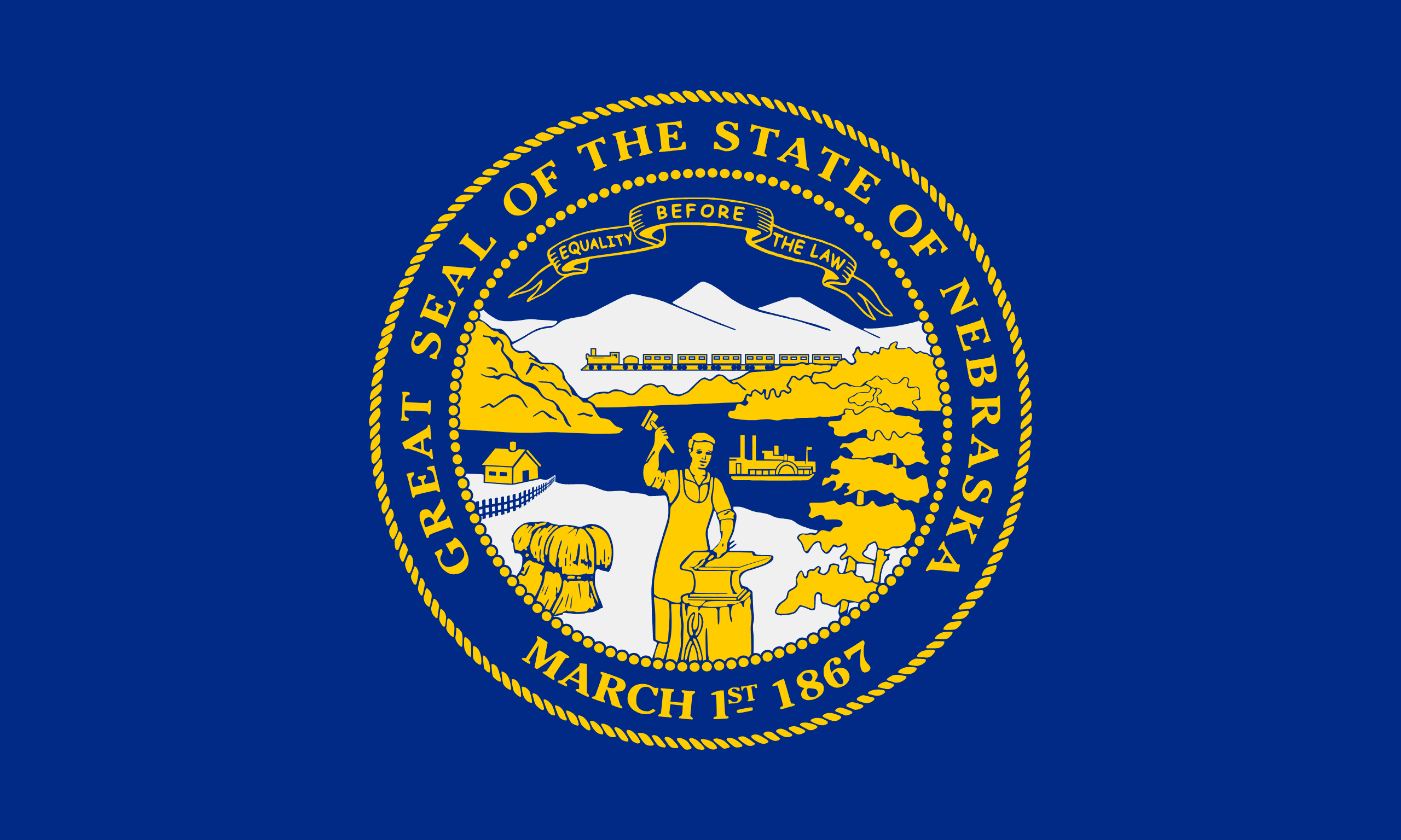 State Flag T-Shirts - Nebraska