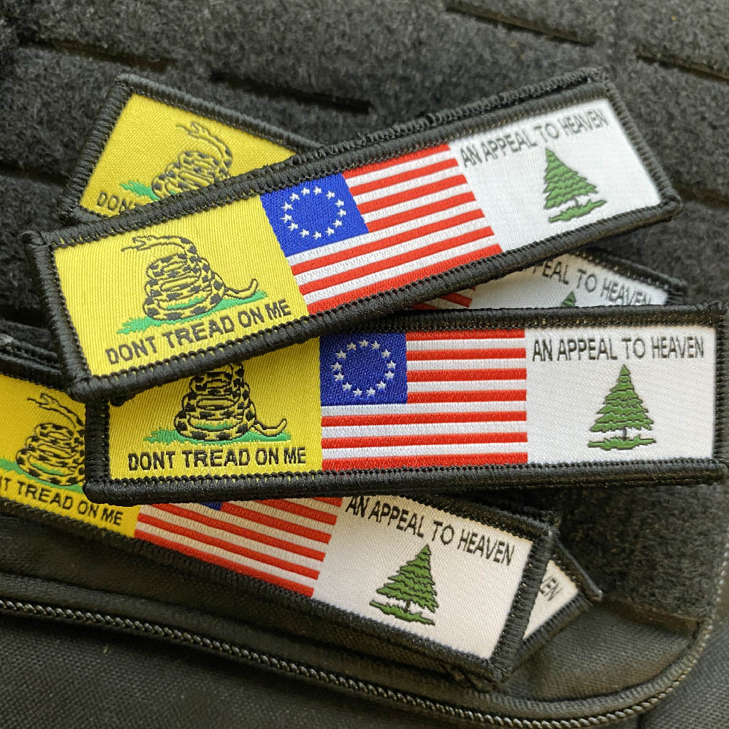 Three Flags Morale Patch  - Gadsden Betsy Appeal