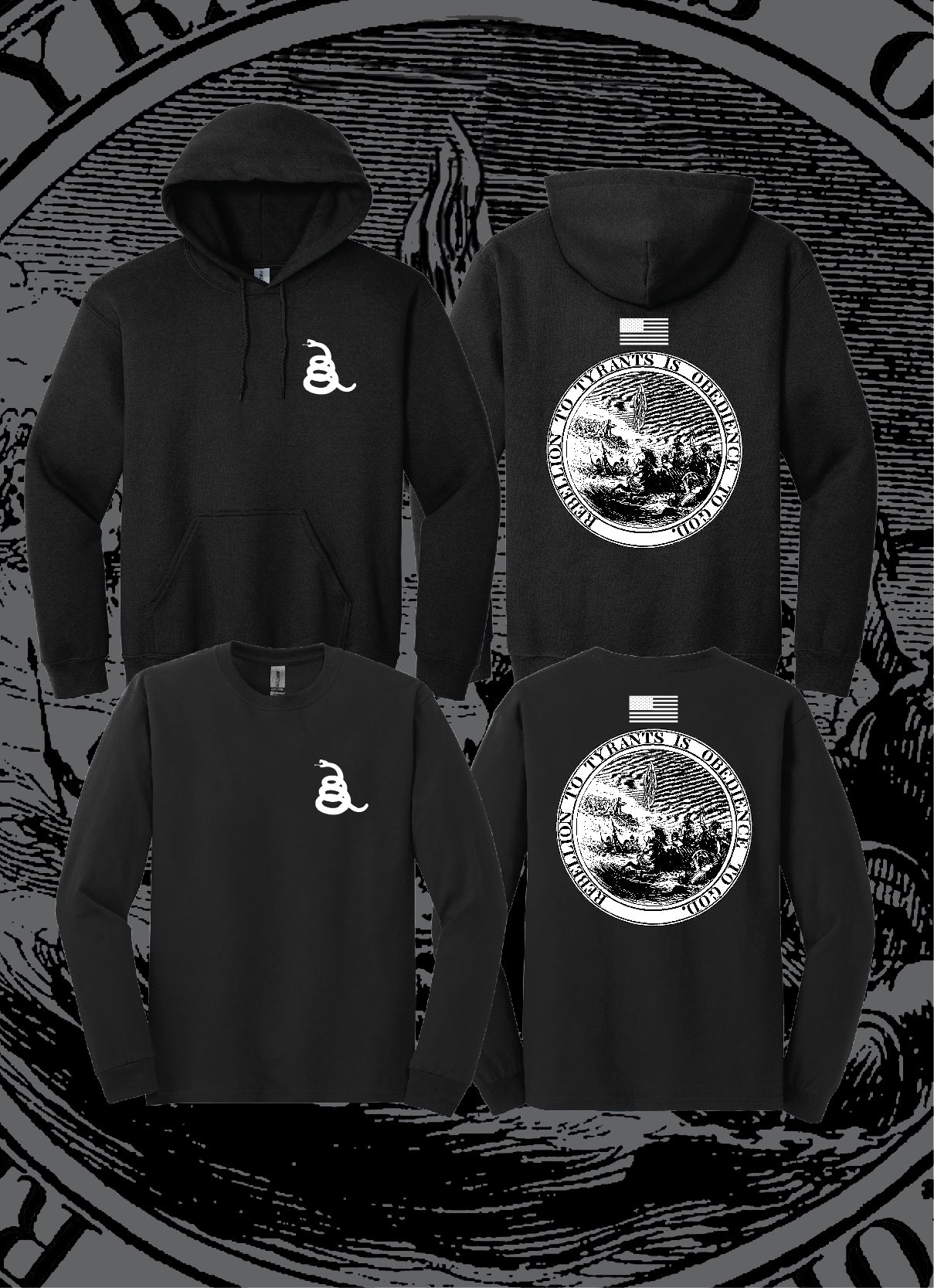 Black - Obedience to God Longsleeve T-Shirt