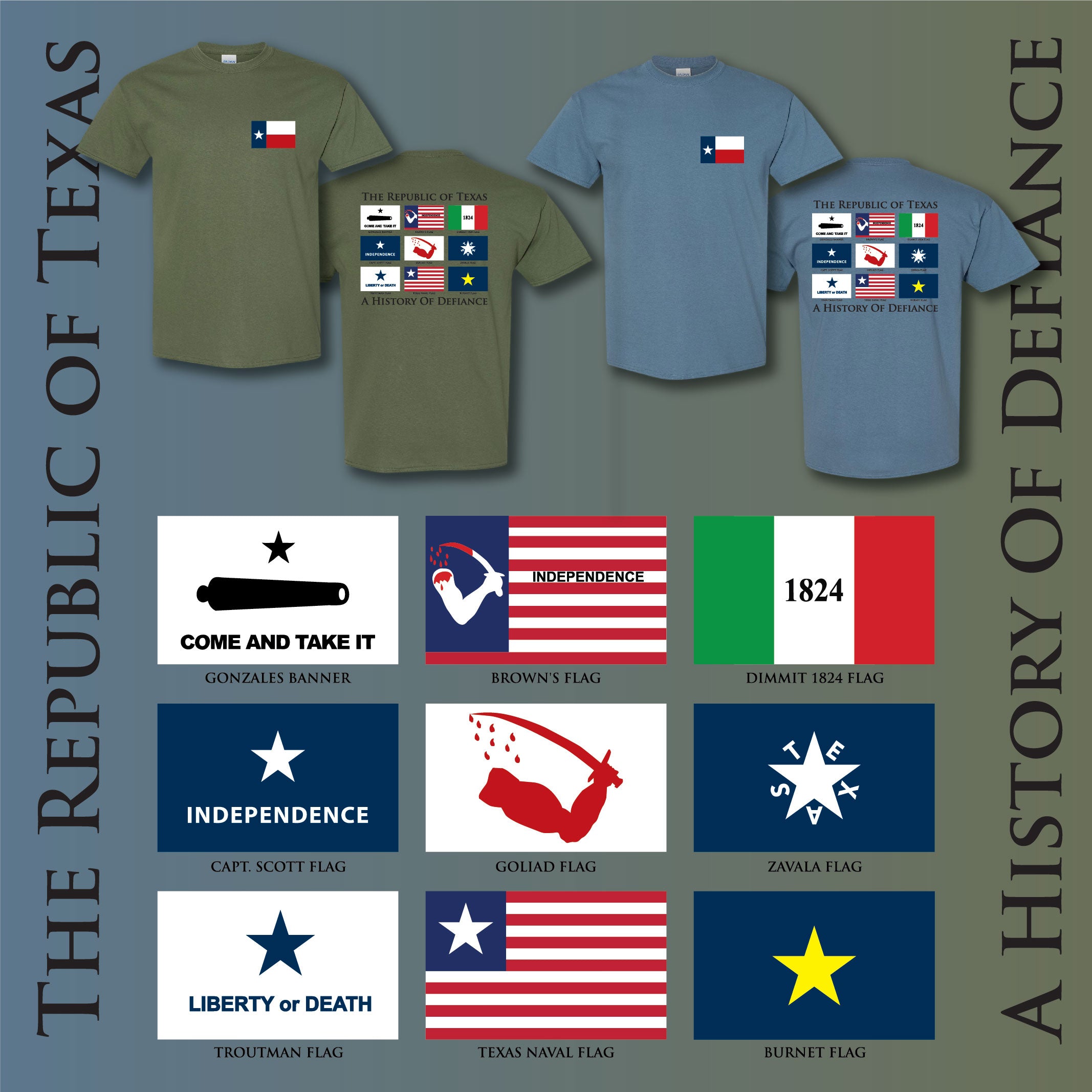 TEXAS - Flags Of Defiance T-Shirt