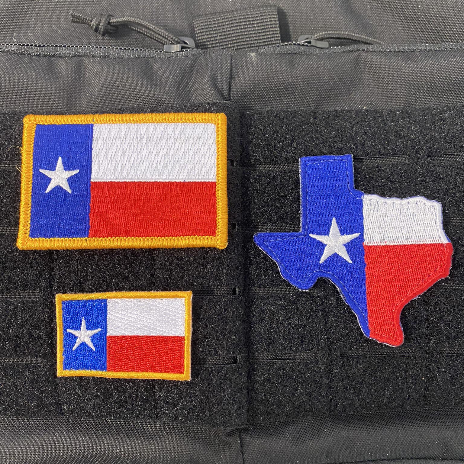 TEXAS Flag Tactical Patches - Set Of 3