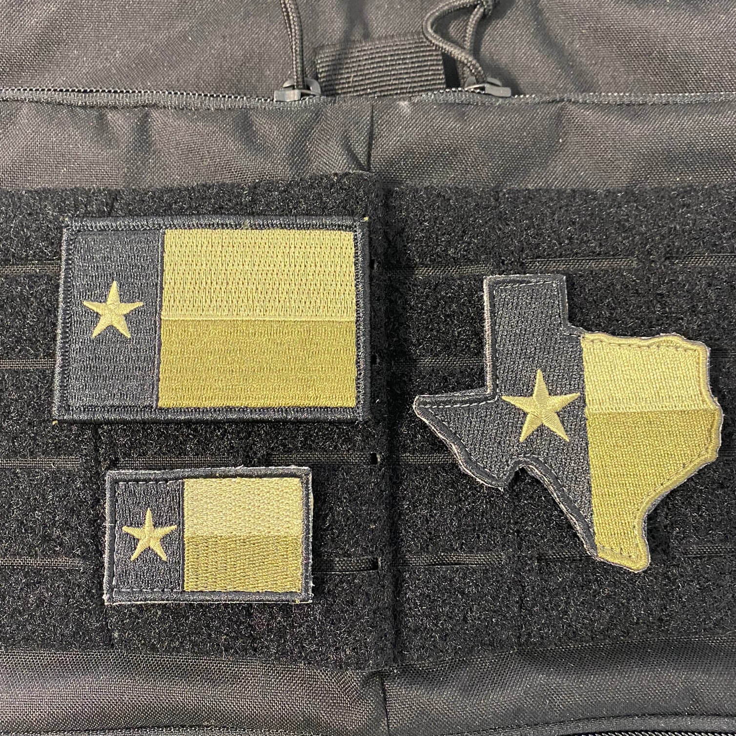TEXAS Flag Tactical Patches - Set Of 3