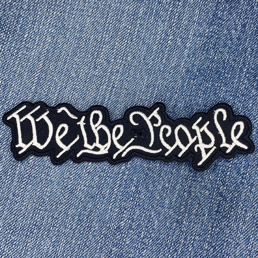We The People Die-Cut - Iron-On or Velcro-Backing