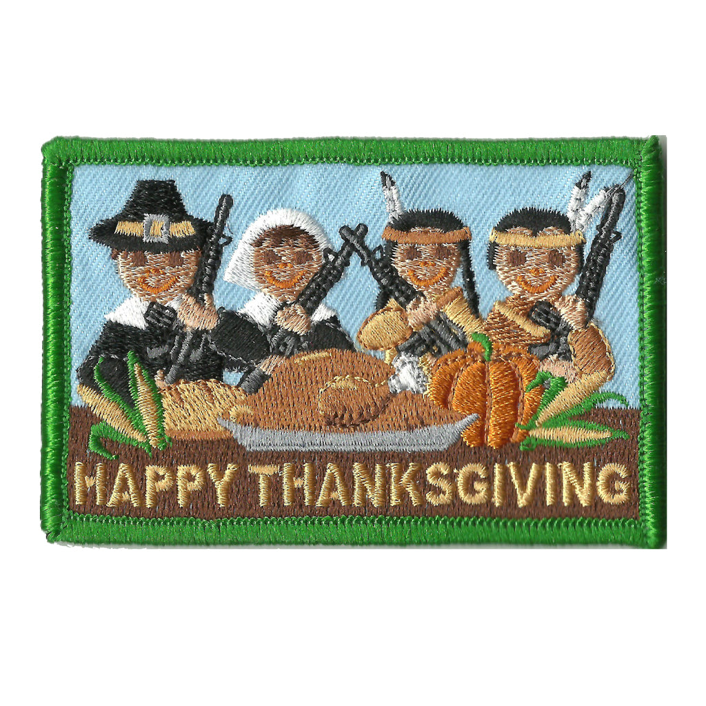 AR-15 Pilgrims & Indians Thanksgiving Patch