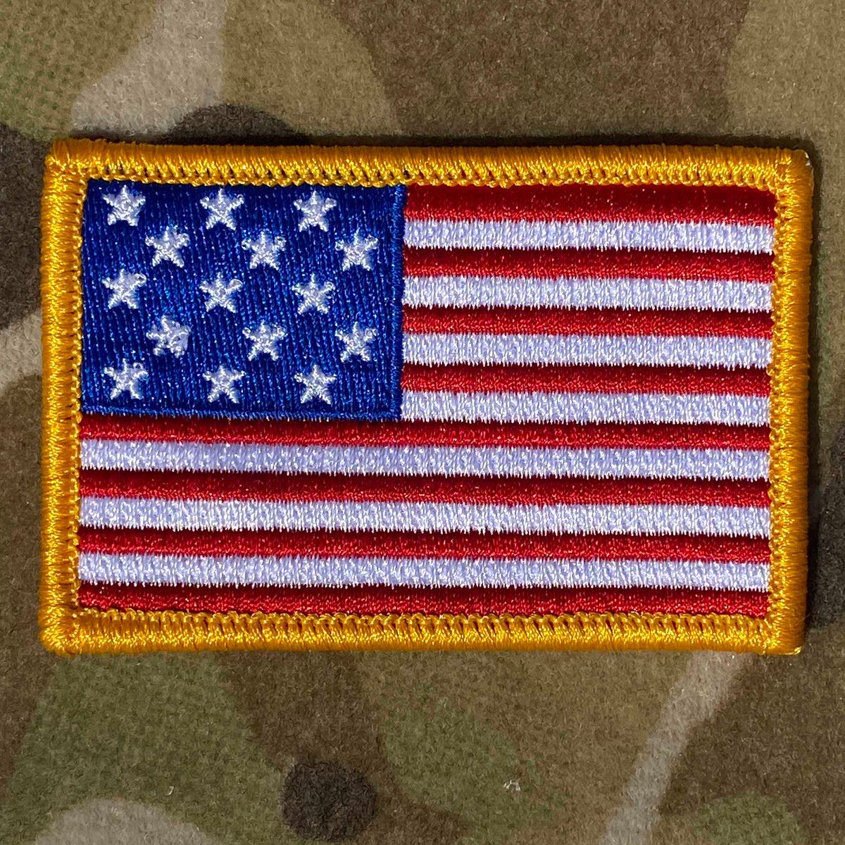 USA Flag Printed Patch / Pennant / Sconce - Unbranded, Made In USA, Patriotic Decor Or Apparel Accent