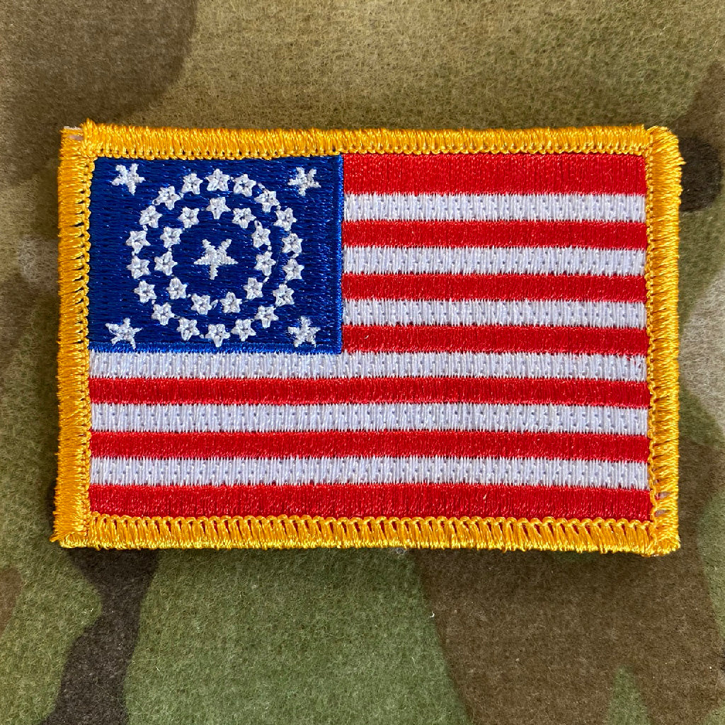 US Flag Patch  Velcro, 2 x 3.25