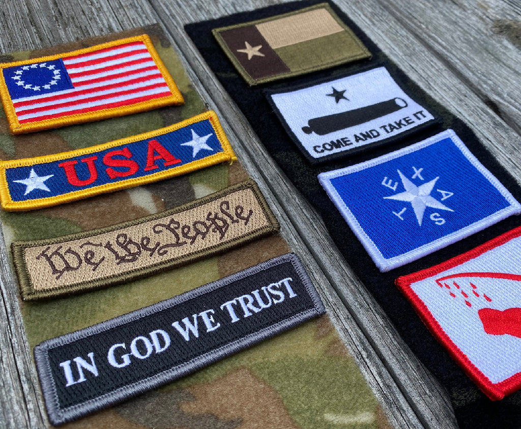 Build a 4-pack Tactical Patch Set-Up - $9.95 Special