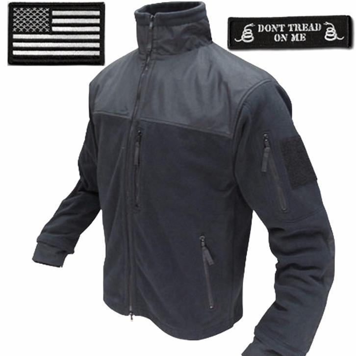 Condor Tactical Jackets + Patches - Black — Gadsden and Culpeper