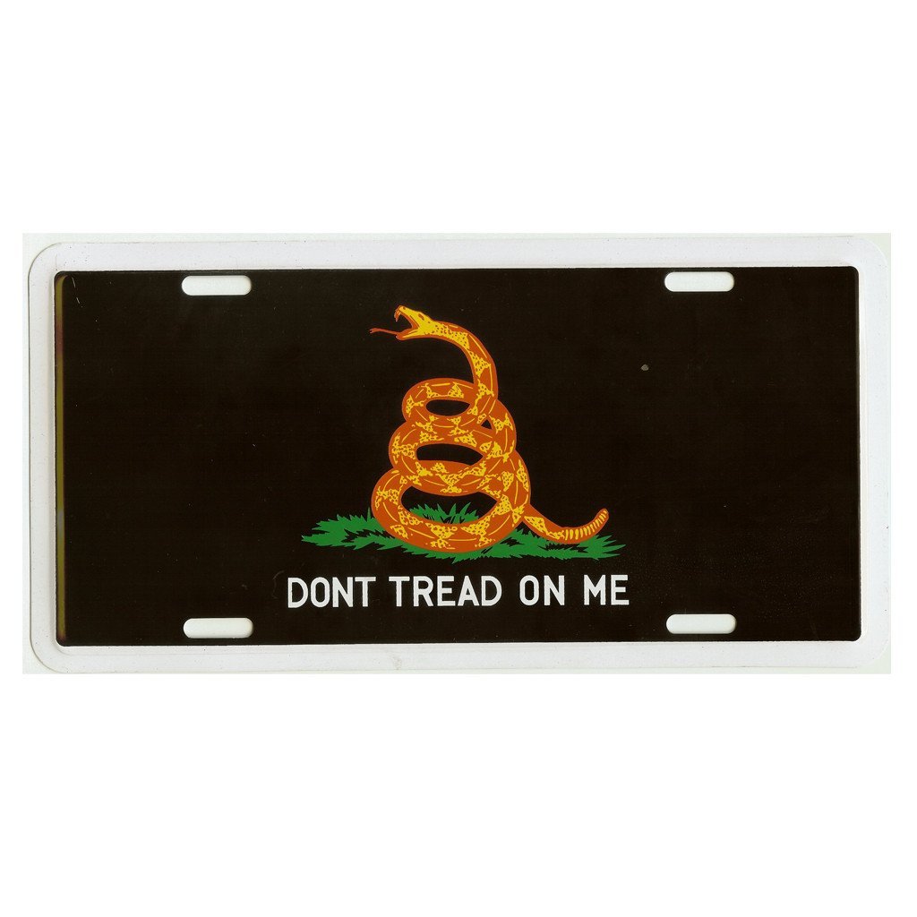 Hot Rod Don't Tread On Me License Plate