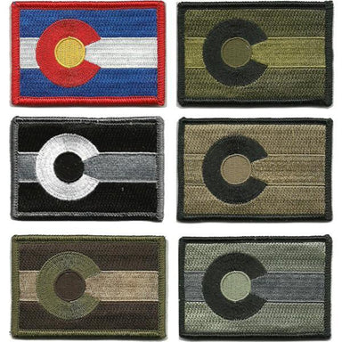JBCD 2 Pack Colorado Flag Patch States Flags Tactical Patch Pride Flag Patch for Clothes Hat Patch Team Military Patch