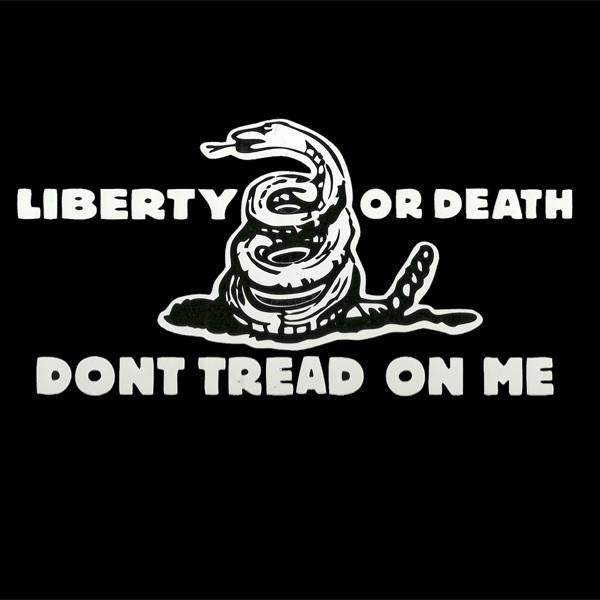 Liberty Or Death Vinyl Decal 4" x 8"