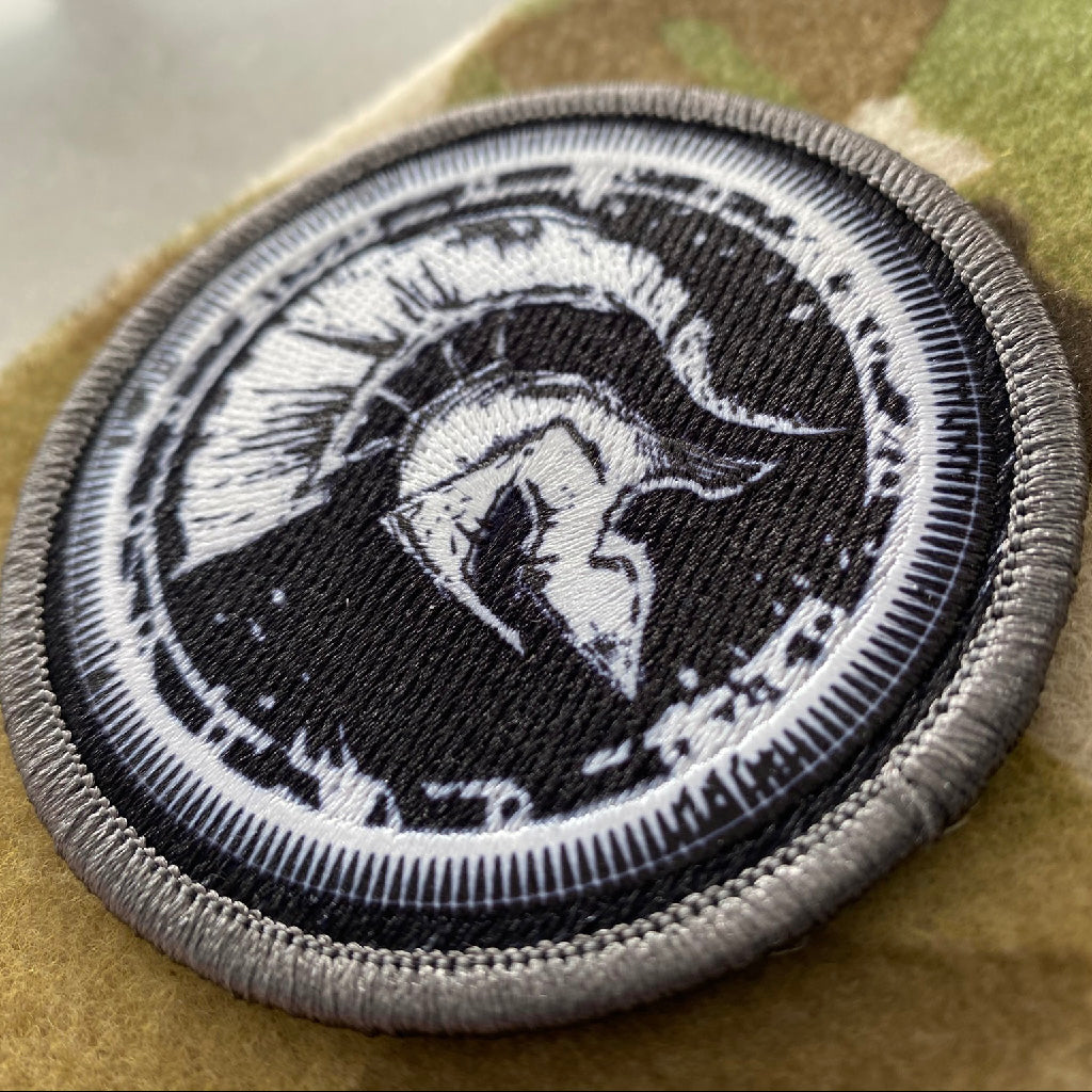 Warrior Spartan Logo Embroidered Sew-on / Iron-on / Velcro Patch