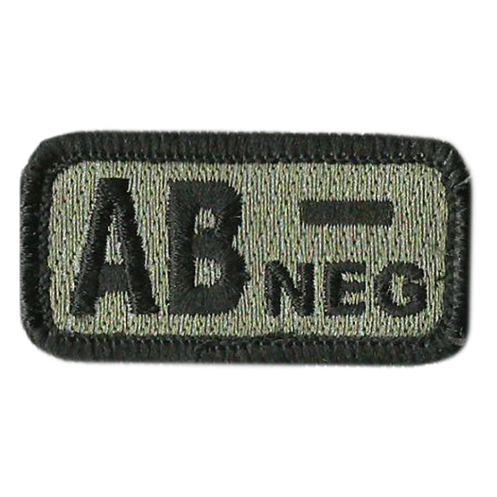 Blood Type Patches - Type AB Negative - 2 x 1