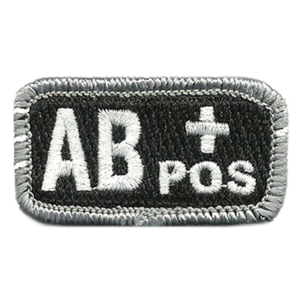 AB+ Blood Type Patch with Hook Fastener