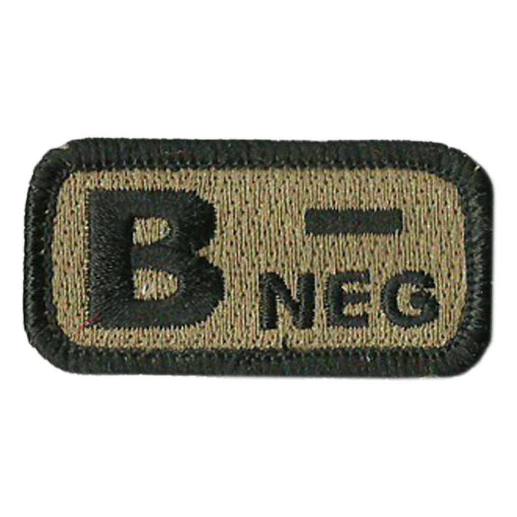 Blood Type Patches - Type B Negative - 2" x 1"