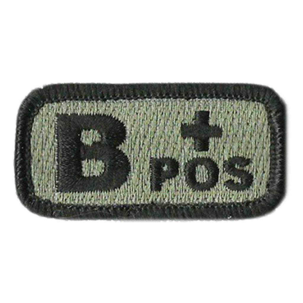 2pcs B Positive Blood Type Patch Camouflage Reflective Blood Type Badges 