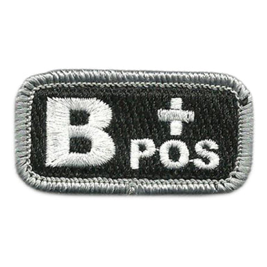 AB- Blood Type Police/Tactical Patch with Hook Fastener – Sta