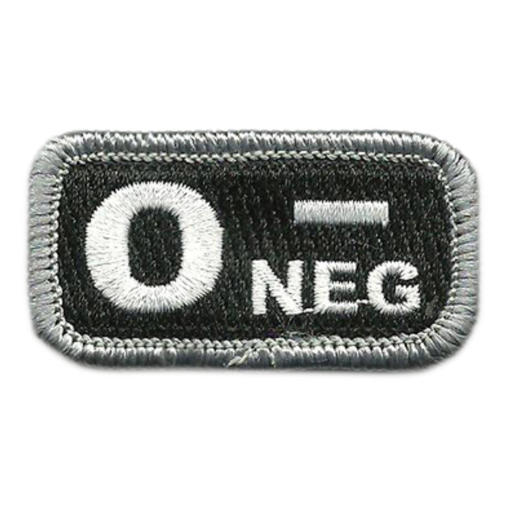 Blood Type Patches - Type O Negative - 2" x 1"
