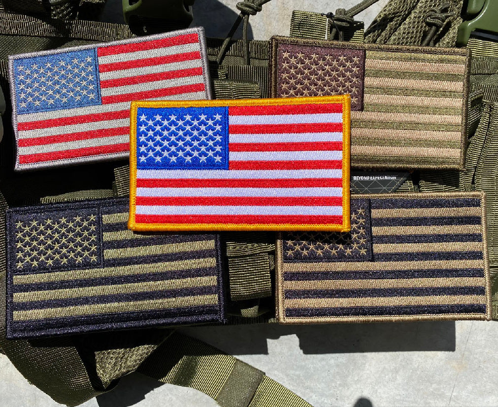 USA Flag Patch for Tactical Uniform Rigs - 3" x5"