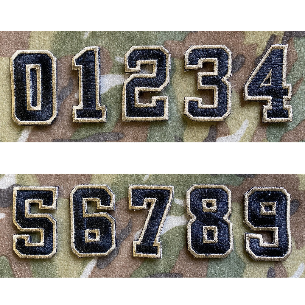 Tactical Numbers 2" x 1.25" - Coyote Tan