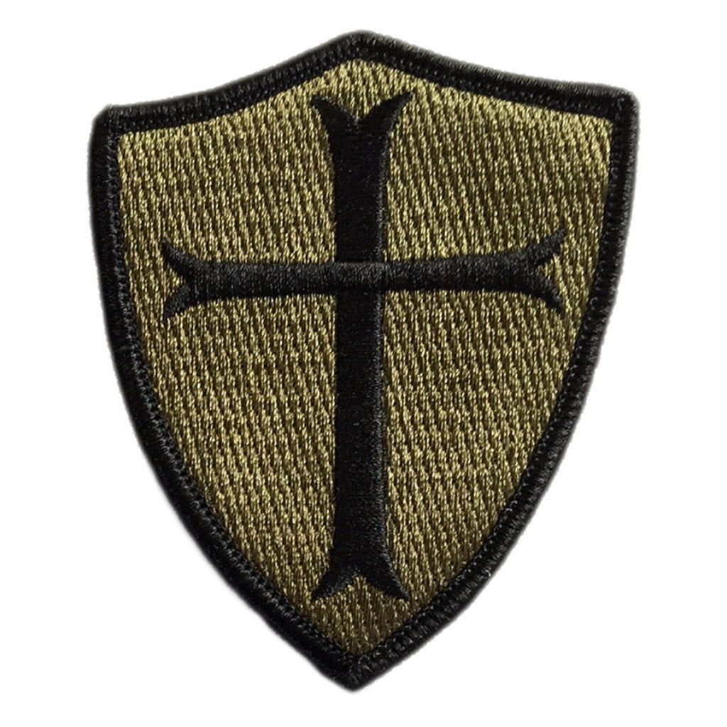 Crusader Cross Shoulder Patch - View Colors