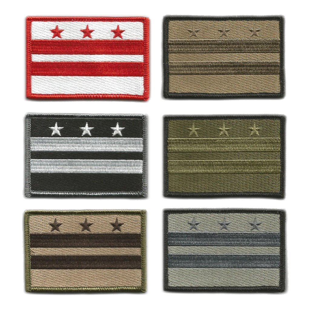U.S. Army Flag Regular Black/Silver with Hook Fastener Patch