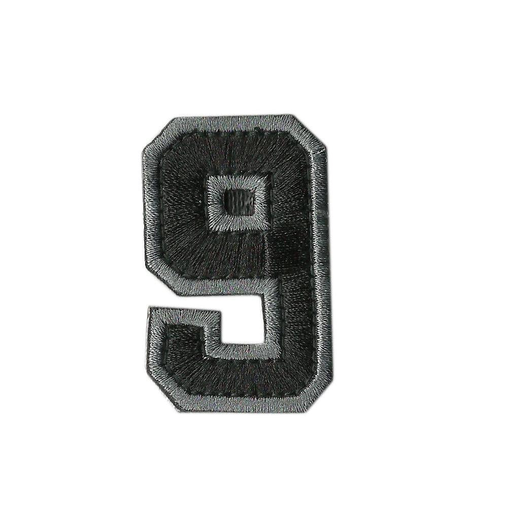 Tactical Numbers 2" x 1.25" - Silver-Black