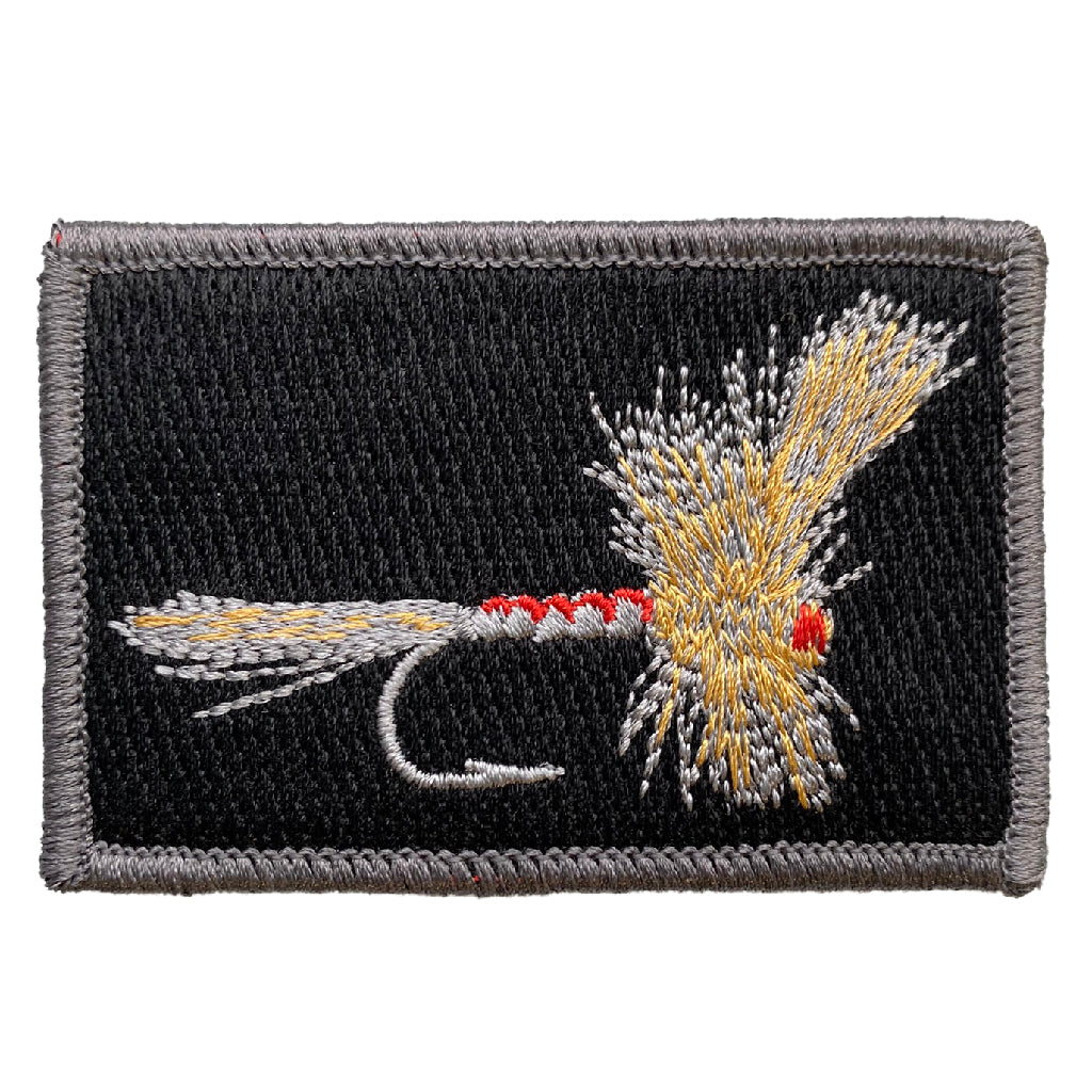 Small Fly Fishing Lure Embroidered Patch — 3-Pack — Iron On