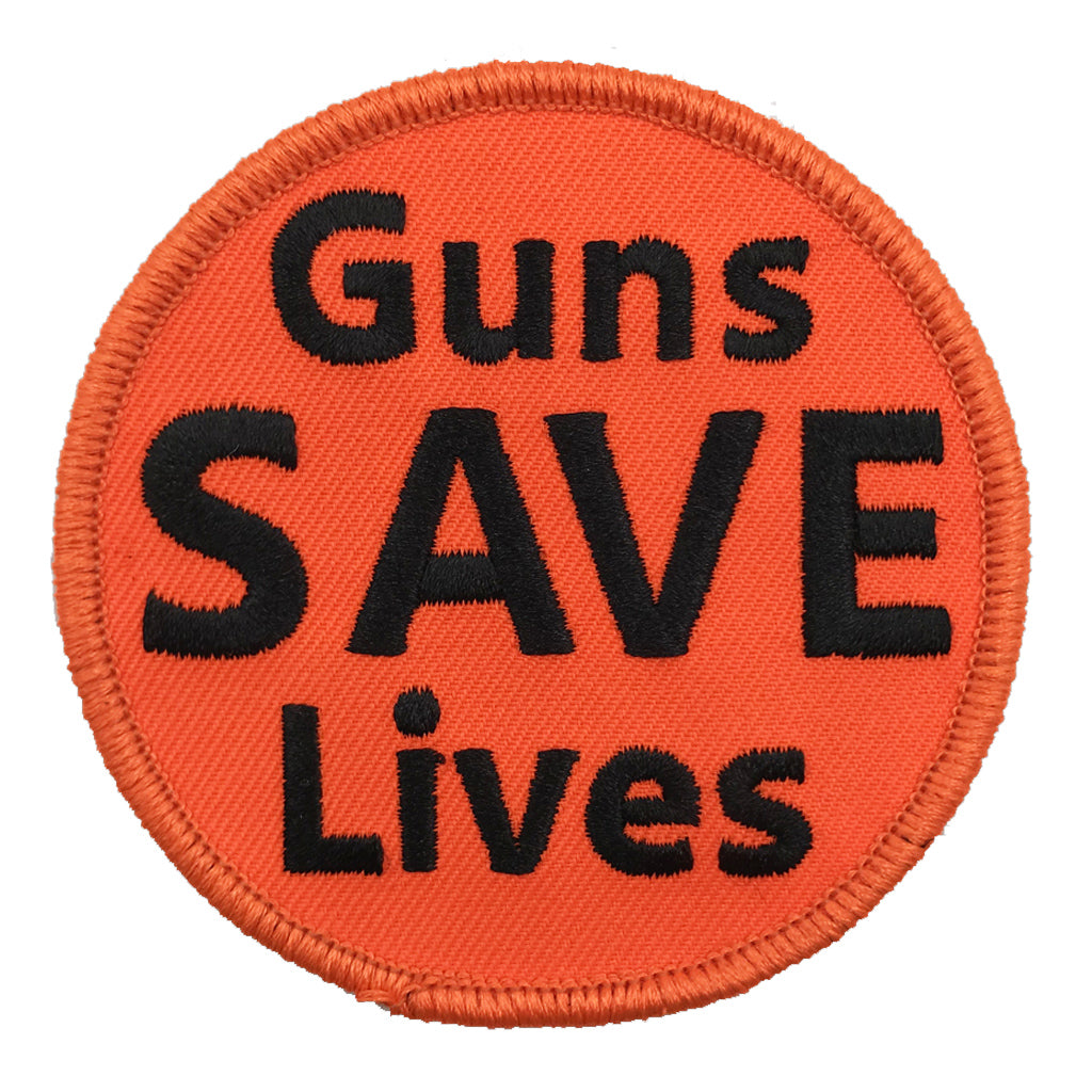 3" Guns Save Lives Patch