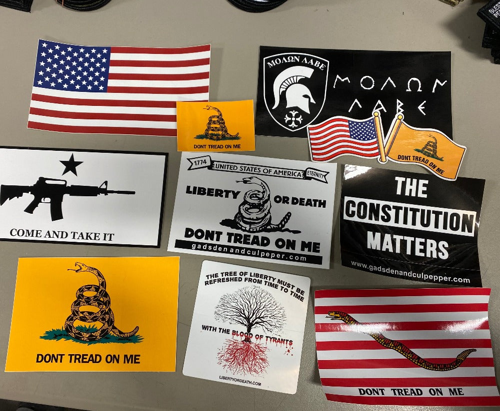10 Vinyl Sticker Set — Gadsden and Culpeper