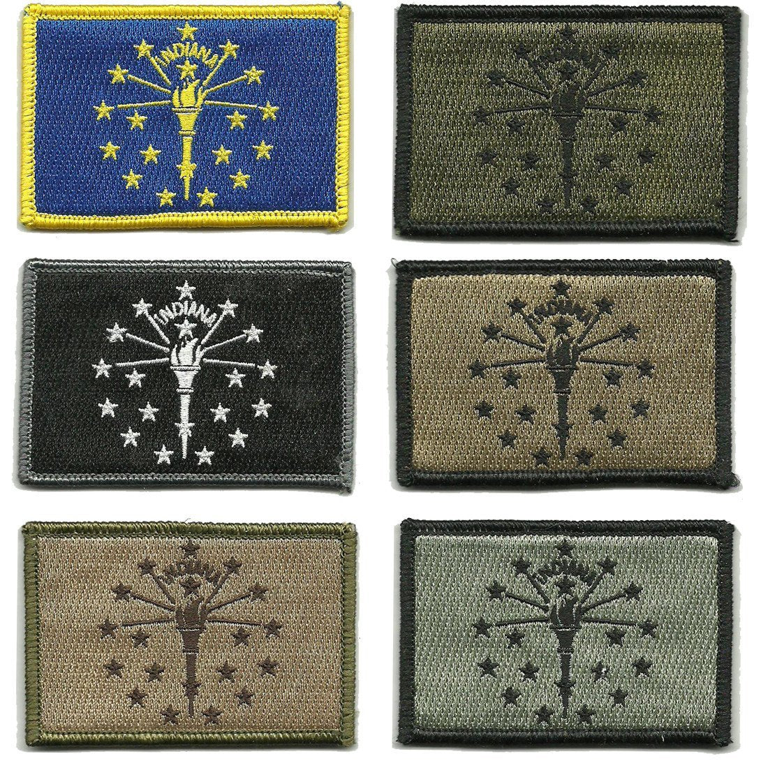 Flag patches, DuraGrip® Hook and loop country patches, state patches