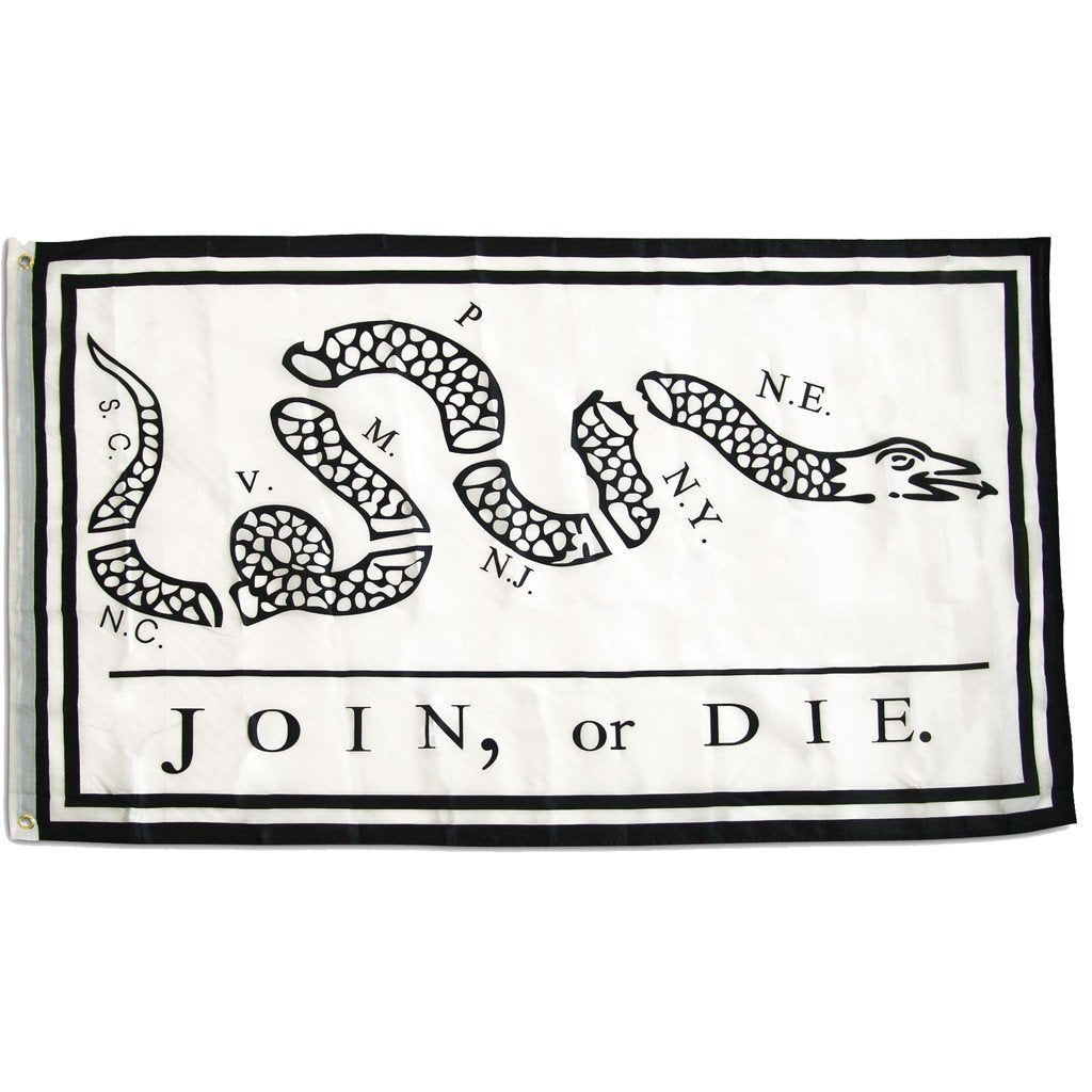 3x5 ft Join or Die Super-Poly Flag
