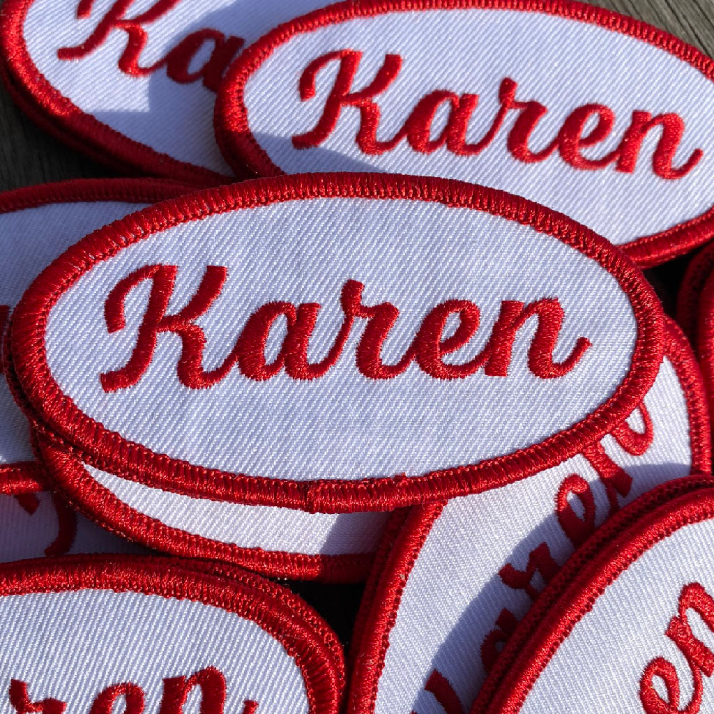"Karen" morale patch - 1 1/2" x 3"