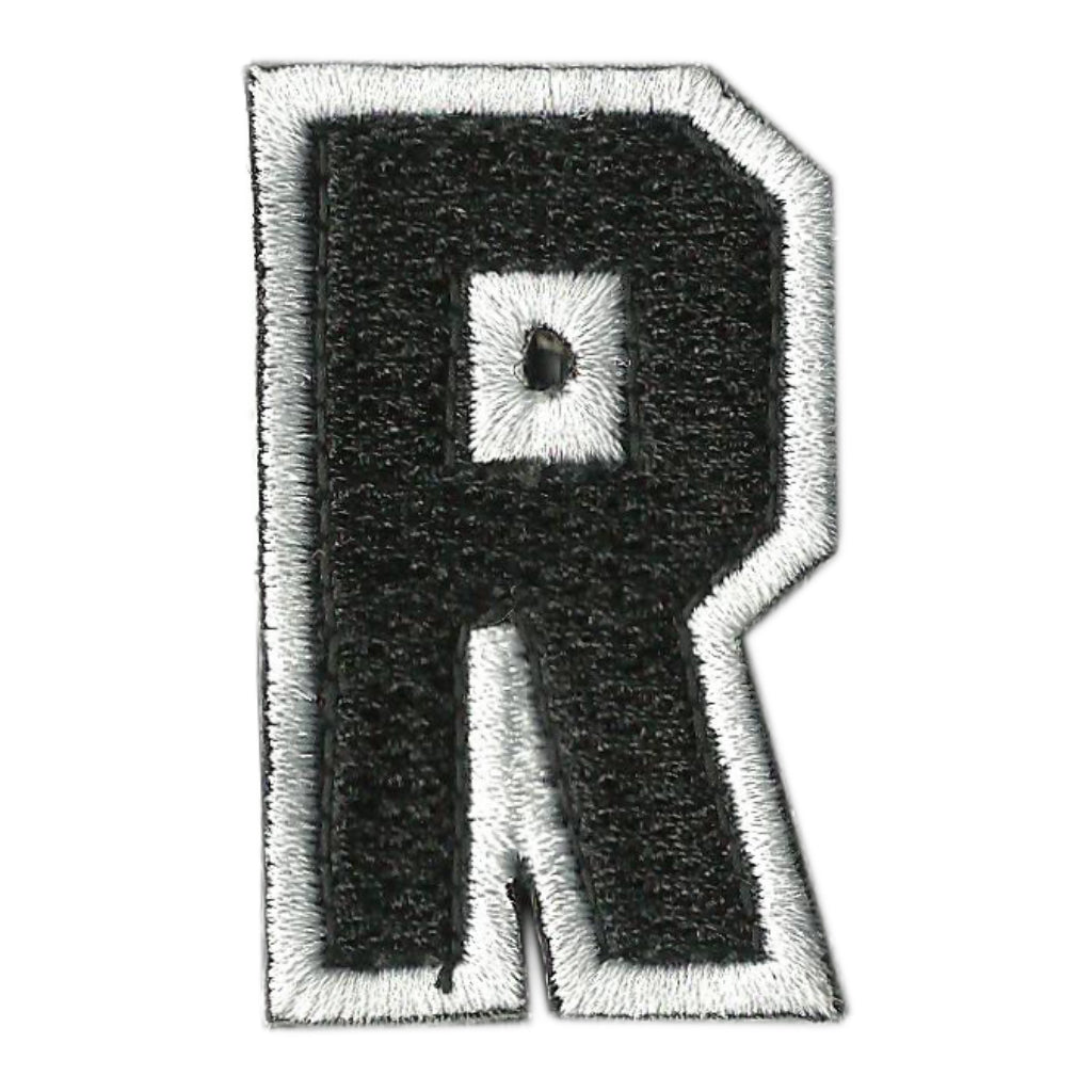Black Varsity Letter R