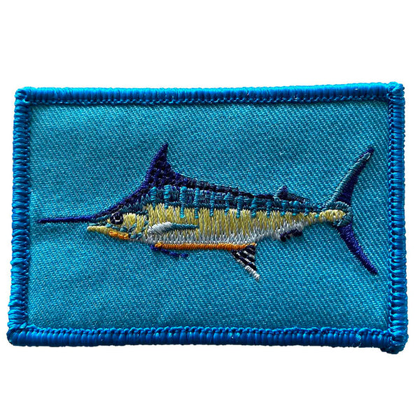 Marlin fishing Iron On Patch Marlin fishing Patches, patches iron on  ,Embroidered Patch Iron, Patches For Jacket ,Logo Back Patch