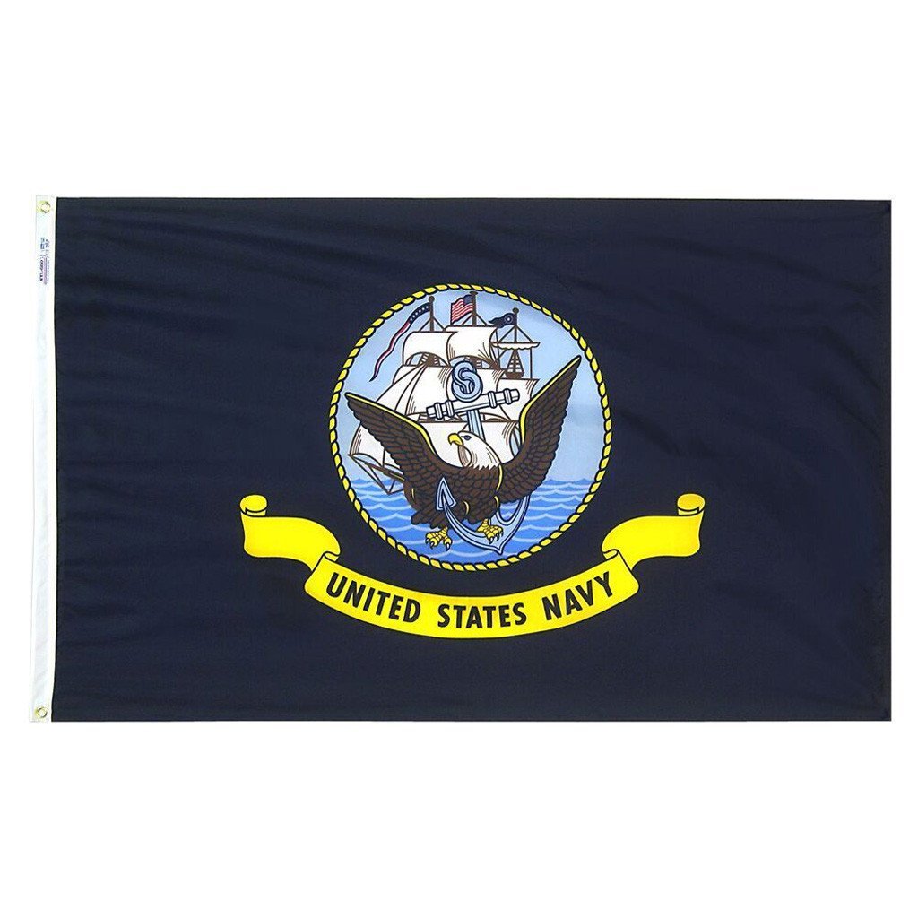 2x3 Ft Navy Nylon Flag - Annin Co.