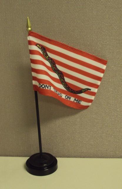 3x5 Gadsden First Navy Jack Double Sided 2ply Nylon Flag MADE IN USA